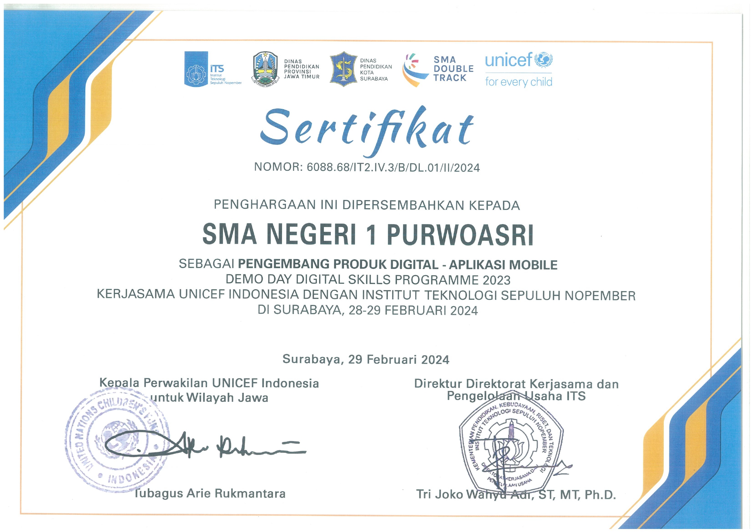 Digital Application Developer Certificate